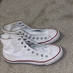 WHITE CONVERSE ( no shoelaces included)